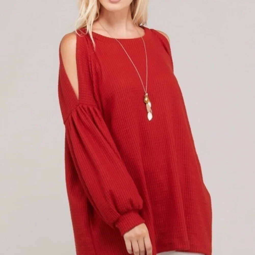 Cute Pear Red Sweater